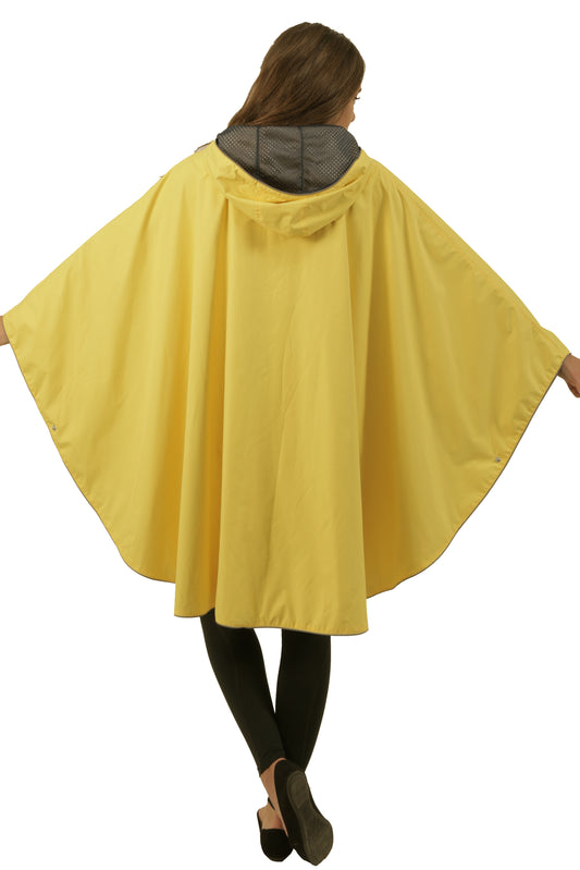 Yellow Lightweight Waterproof Poncho - 107