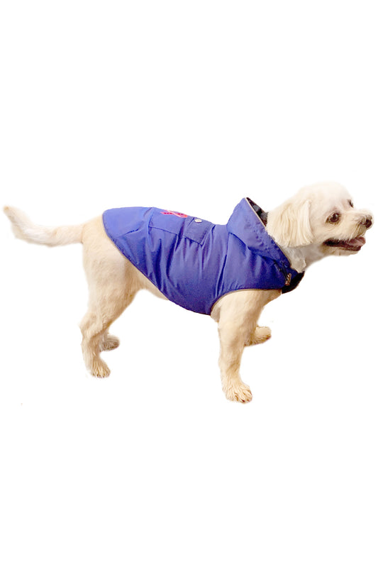 Blue Mandi and Marley Moments Lightweight Waterproof Dog Raincoat - 110