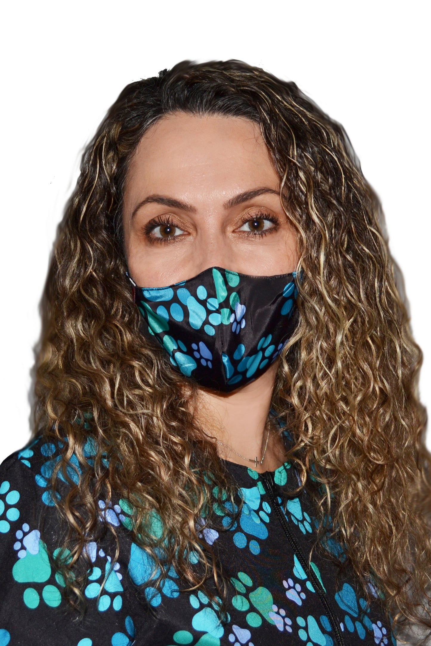 Blue Paw Print Masks-2 Masks - 24