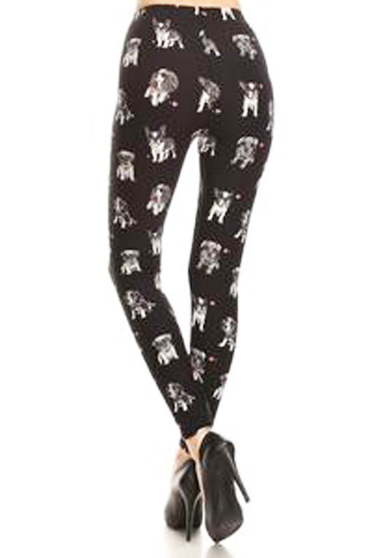 Multi dogs printed leggings Extra Plus - 42