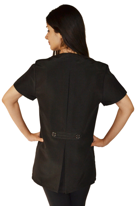 650 - Rhinestone Zipper Water Resistant Hair Resistant Bleach Resistant Grooming and Styling Smock for Pet Groomers and Hair Stylists