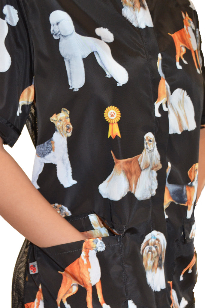 803 - Dog Groups Water Resistant Hair Resistant and Bleach Resistant Stylist Jacket