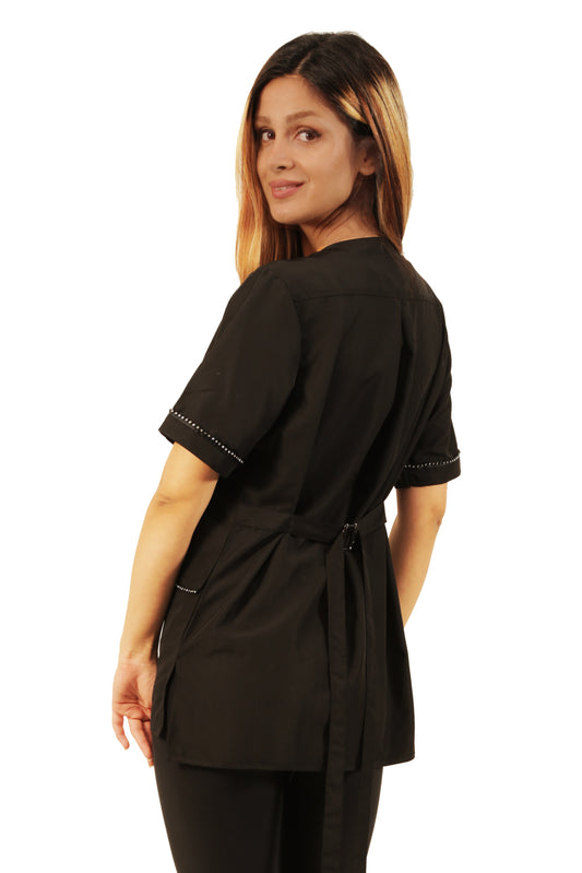 850 - Rhinestone Trim Water Resistant, Bleach Resistant and Hair Resistant Styling Jacket