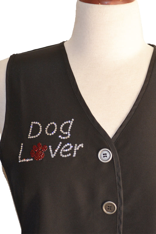 Dog Lover Rhinestone Transfer Iron On - Dog Lover