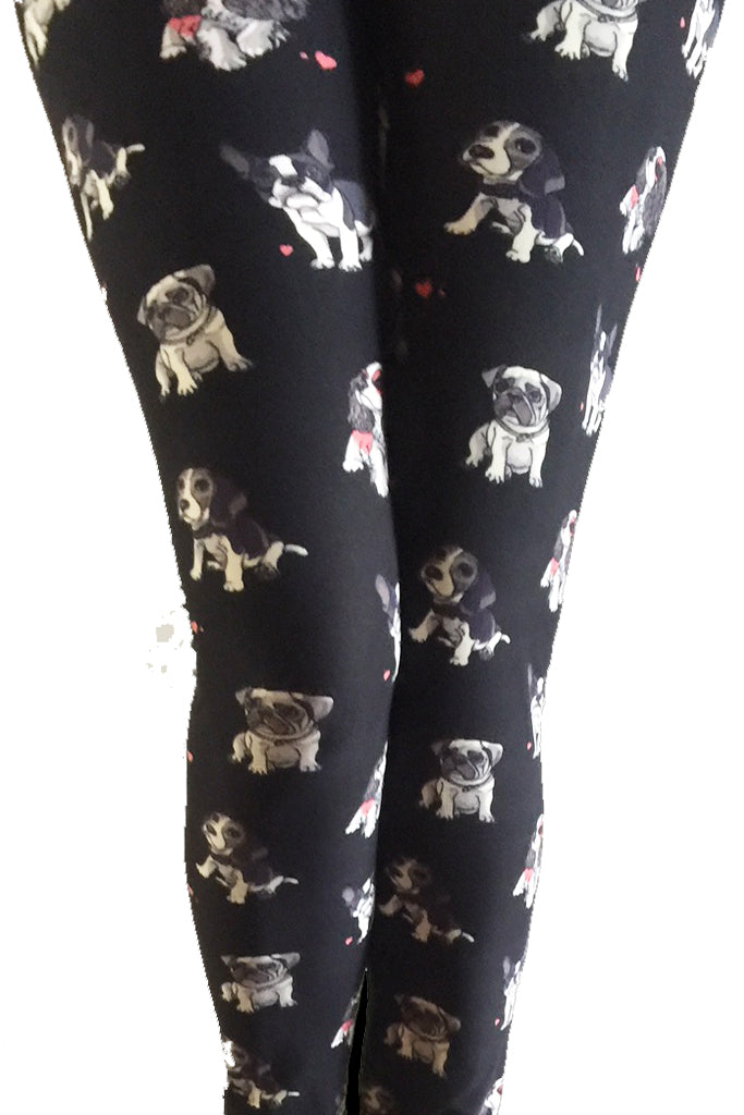 Multi dogs printed leggings Plus size - 44