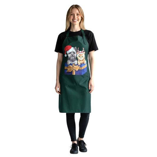 250 - Santa Paws Holiday Waterproof Hair Resistant Apron